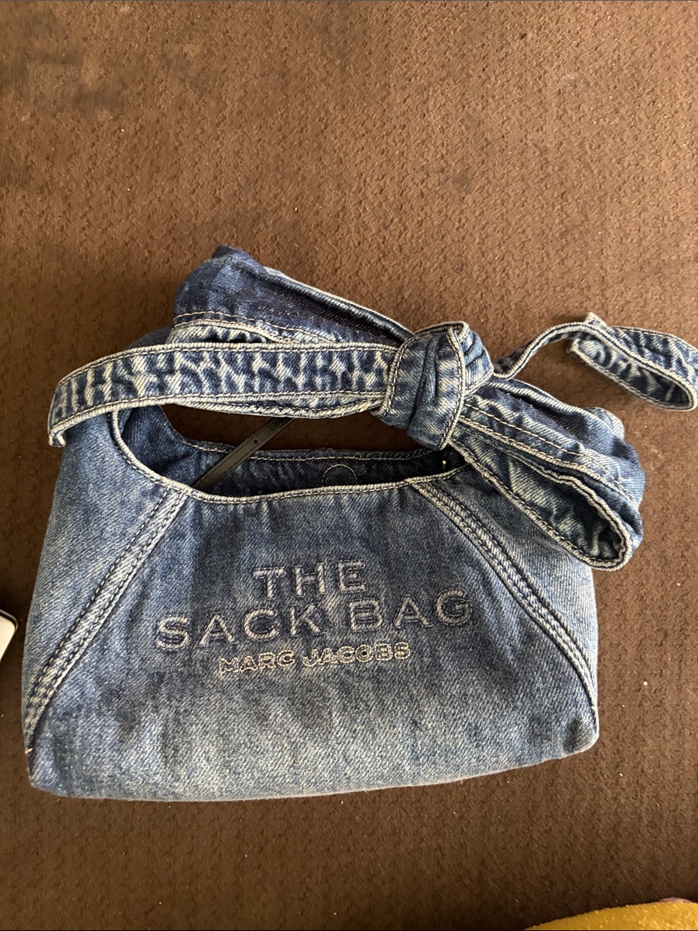 Marc Jacobs Denim The Sack Bag - Blue